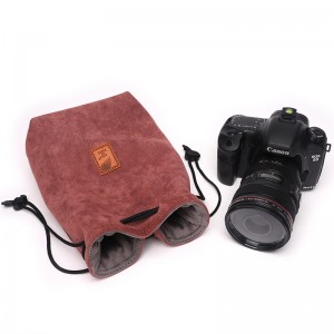 Prêt à expédier en stock Expédition rapide DIAT SM8 Haute qualité pas cher sac pour objectif de caméra Drawstring SLR sac pour appareil photo doux et confortable
